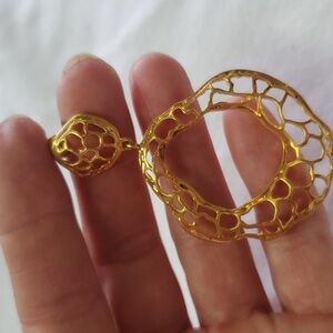 Gold‎ color dangling earrings